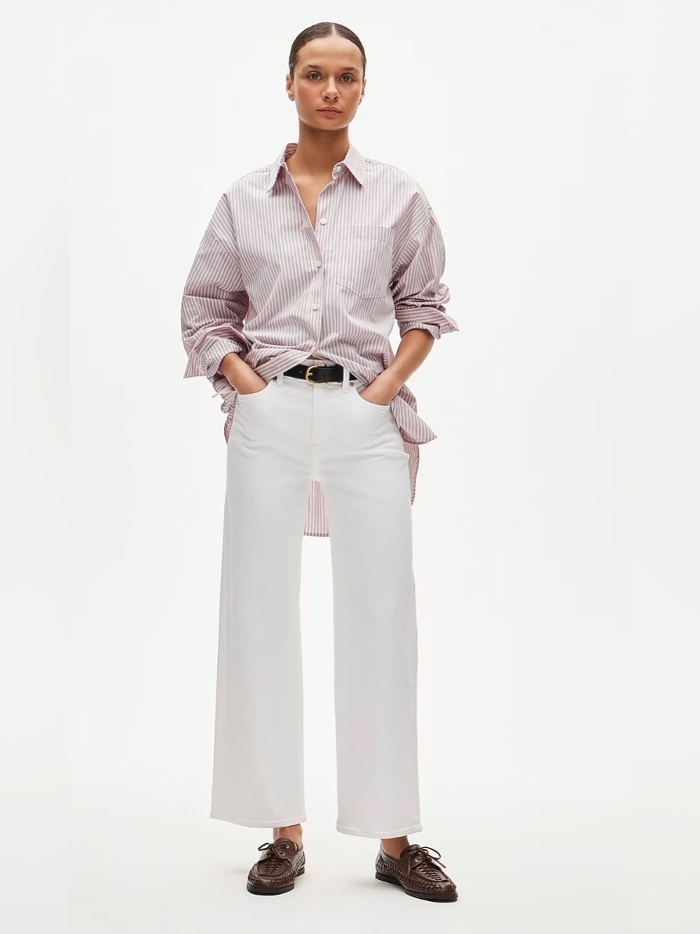 J. Crew White Slim Wide-Leg Jeans - New With Tags